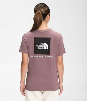 The North Face Box NSE T-Shirt Dam Lila | 8460371-FE