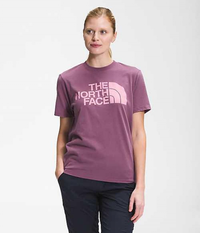 The North Face Half Dome T-Shirt Dam Lila | 7458130-BS